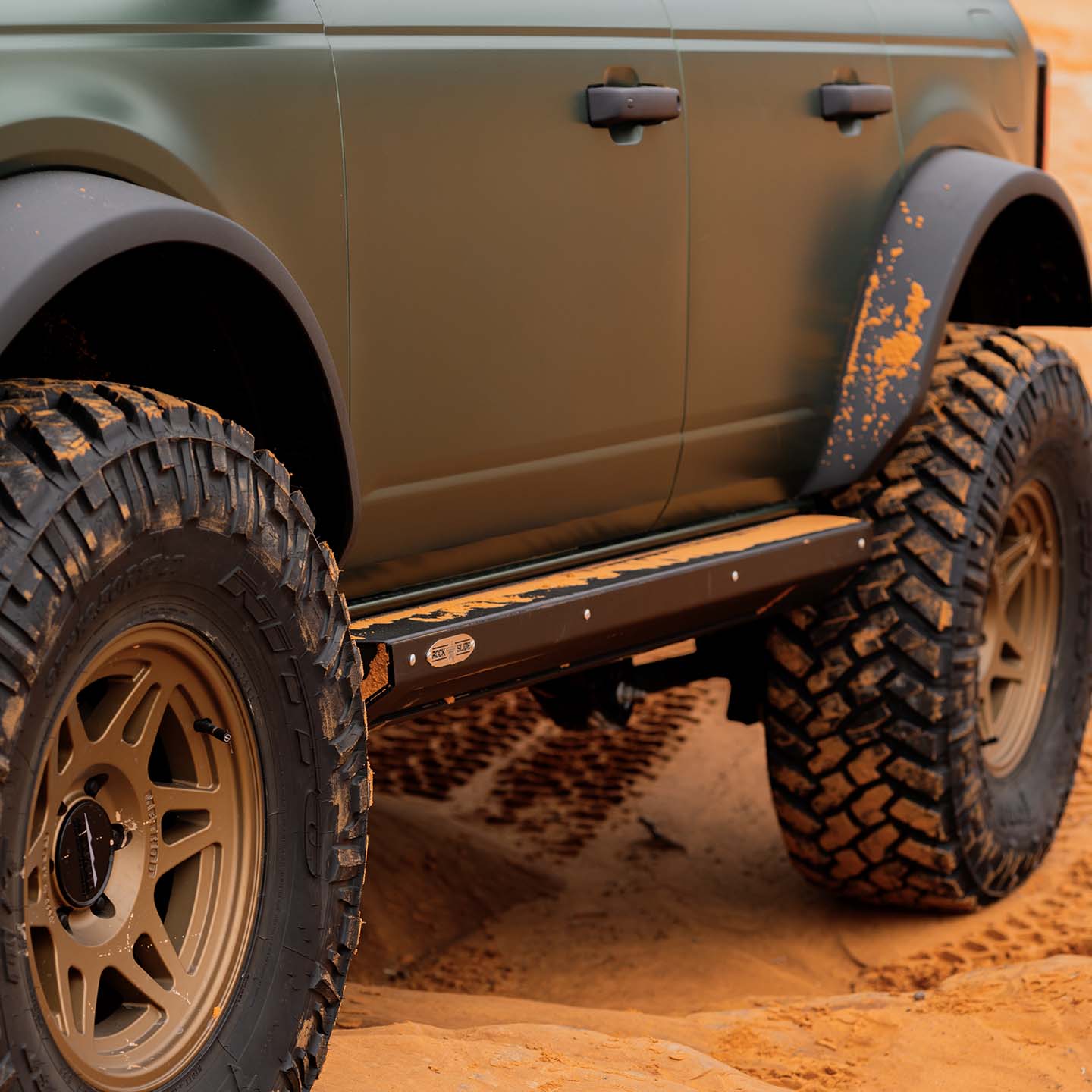 Rock Slide Step Slider Skid Plate | 4 Door | 2021+ Ford Bronco | AX-SP-300-BR4